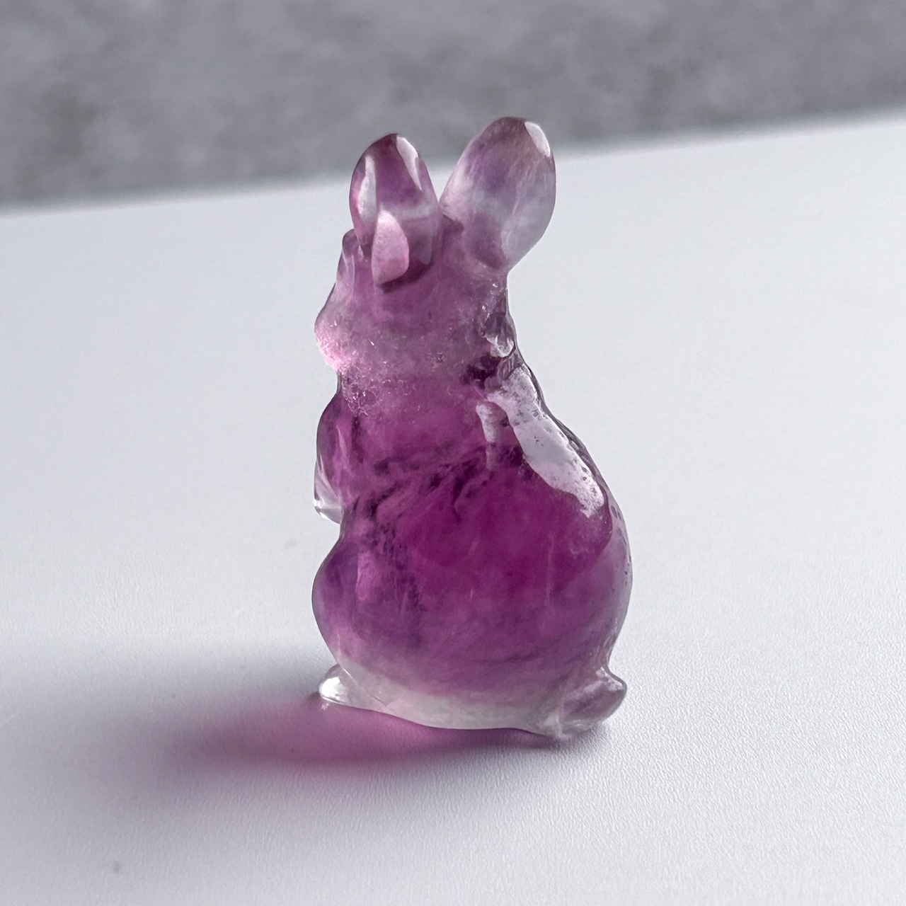 フローライト うさぎ 03 カービング * Fluorite * 天然石