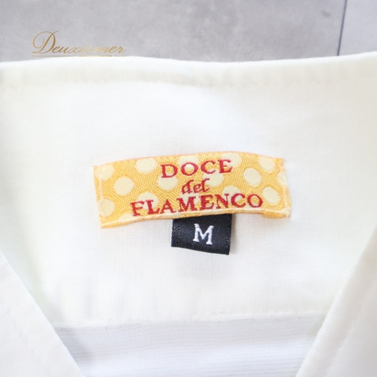 フラメンコ 衣装 トップス ブラウス ホワイト系 ドセデルフラメンコ DOCE del FLAMENCO 白 フリル ダンス パーティ 発表会 可愛い 無地 半袖 フラメンコ衣装 ブラウス レディース トップス フリルデザイン おしゃれ 発表会用 半袖 かわいい Mサイズ コスチューム ダンス衣装