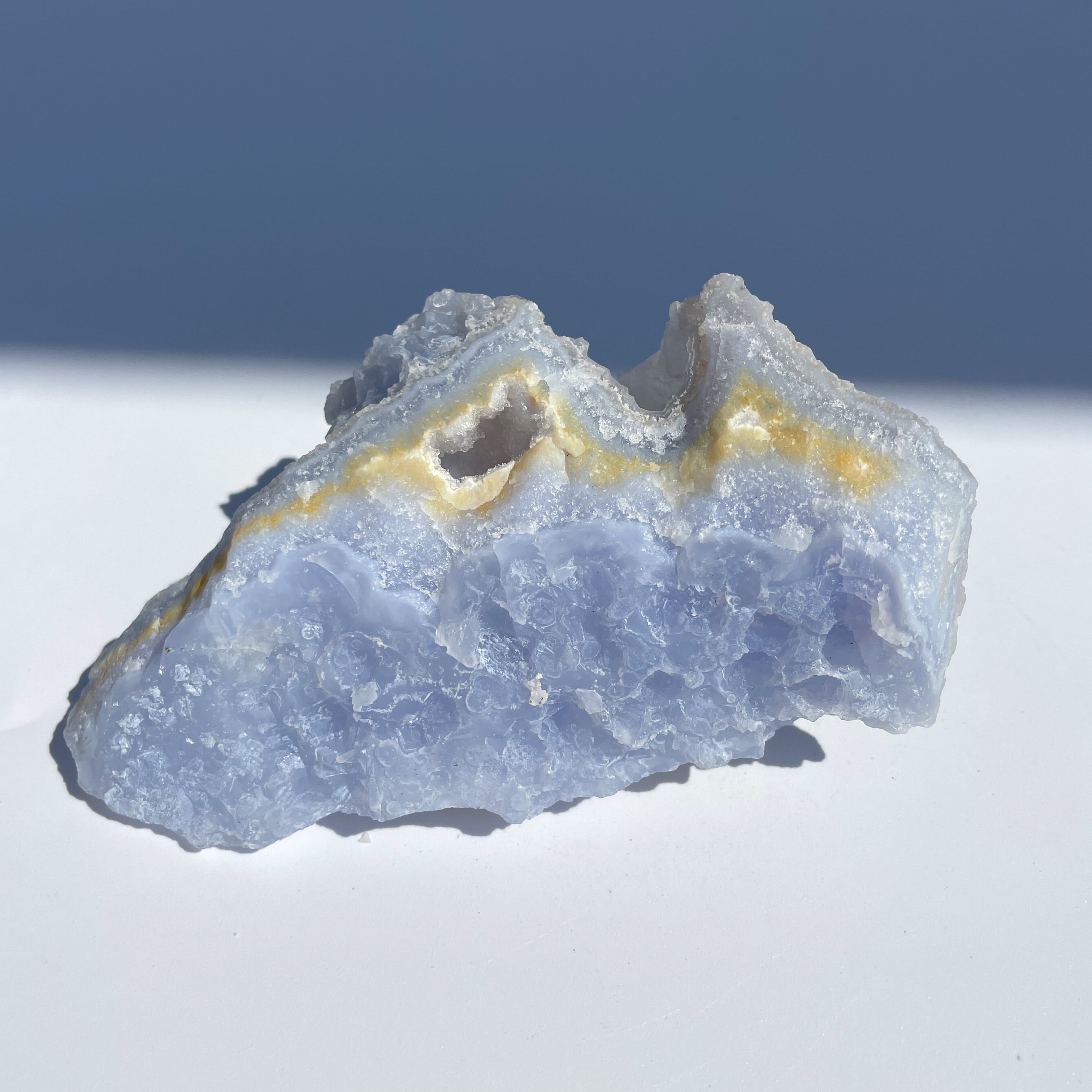 ブルーカルセドニー 原石34◇ Blue Chalcedony ◇天然石・鉱物
