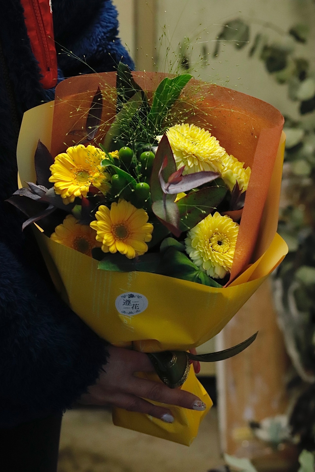 （ブーケタイプ花束）S サイズ　黄色系・画像2