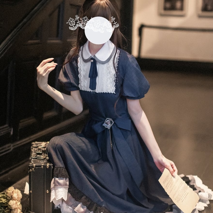 クラロリ アクセサリー 2点セット 徽章×ネックブローチ お嬢様風
