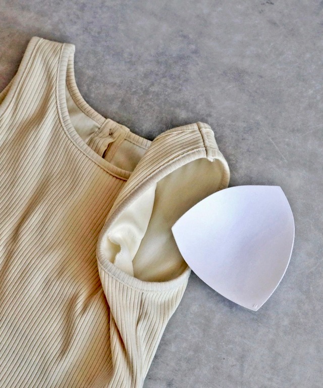 パッド付きアメスリリブワンピース