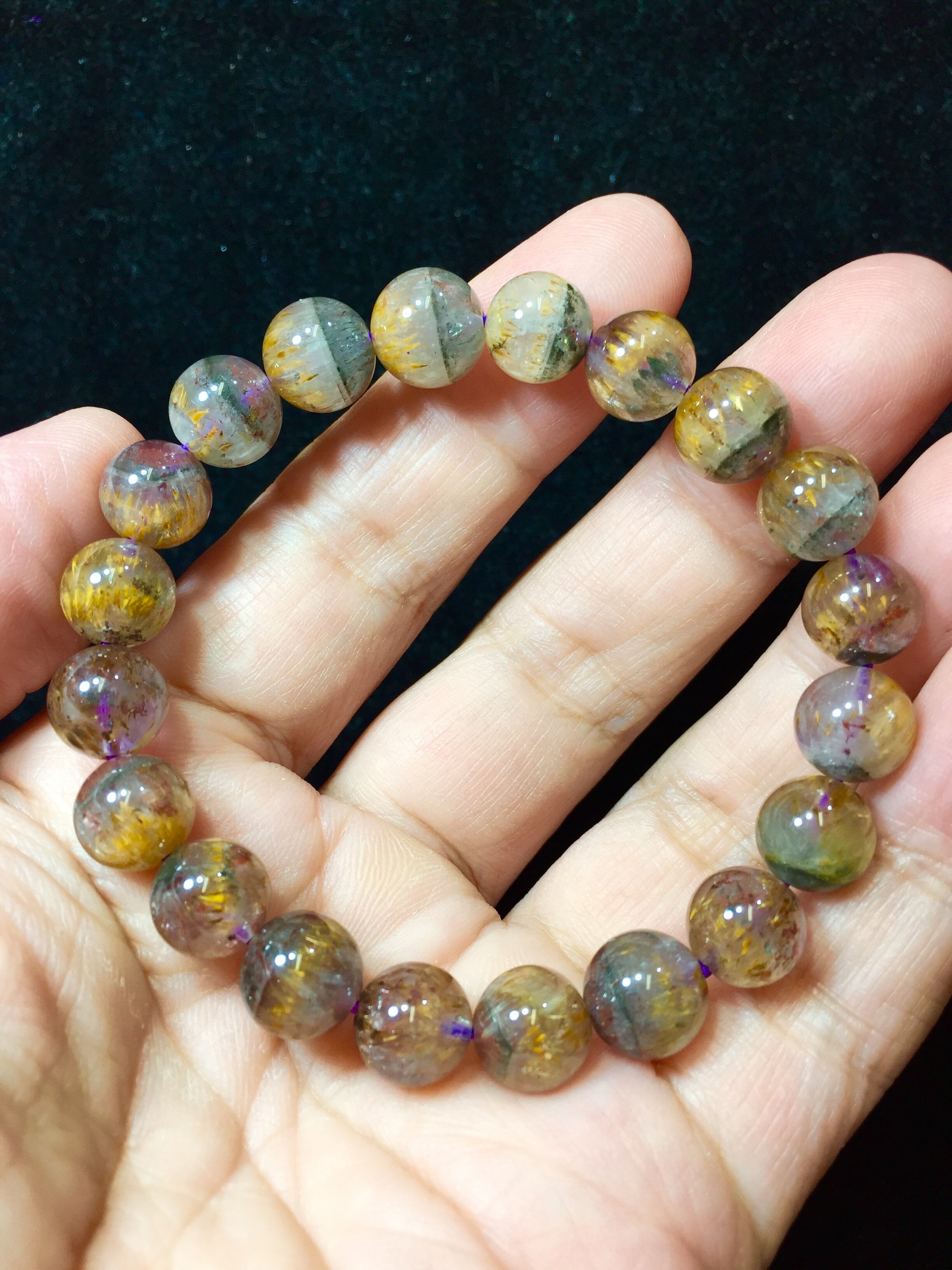 6) スーパー・レインボー・アメジスト・ブレスレット