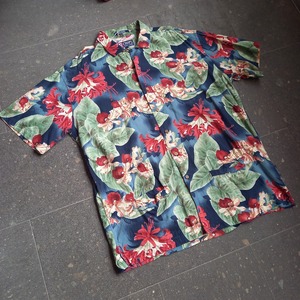 CHAPS ポケット付き ハワイアンシャツ used [105144]