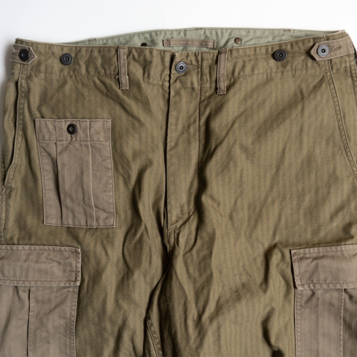 美品】NIGEL CABOURN【アーミーカーゴパンツナノピグメントHBT】38
