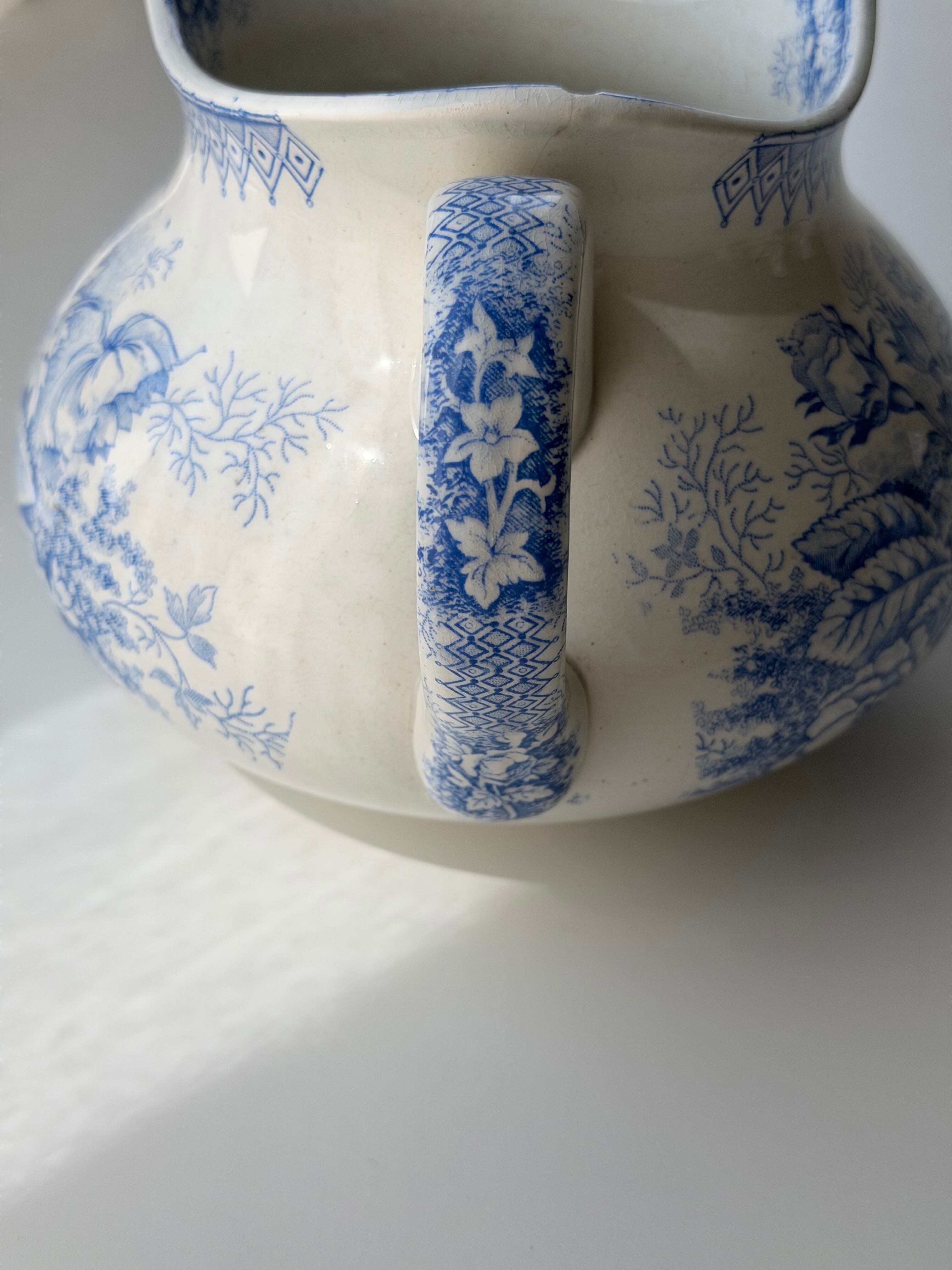 Saint amand サンタマン / “JARDINIERE” blue ピシェ | VIRON antique