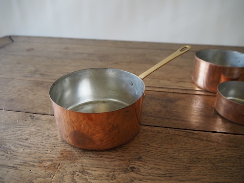 ベルギー　銅製片手鍋14cm