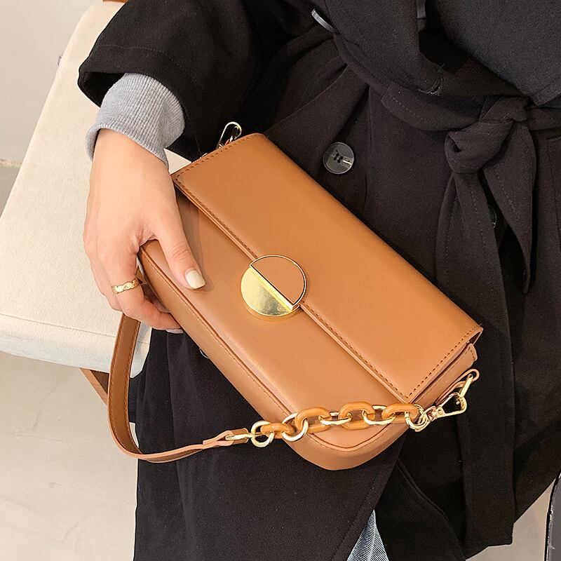 オータムスタンダード レトロ 秋物 スクウェア メッセンジャーバッグ 手作りハンドバック63408845056