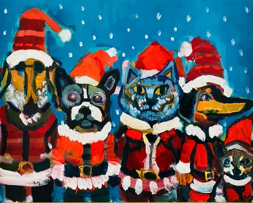 OIL COLOUR | 聖歌隊 | 油彩画