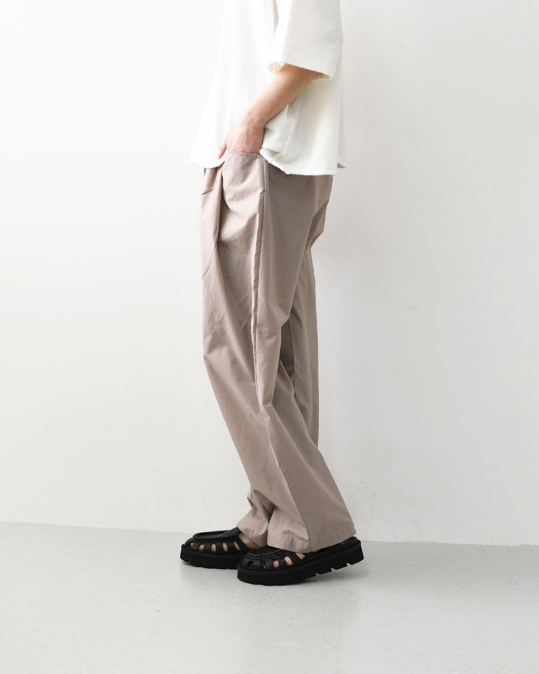 DANTON [ダントン] W Stunner Nylon 2tuck Easy Pants [DT-E0274SNY