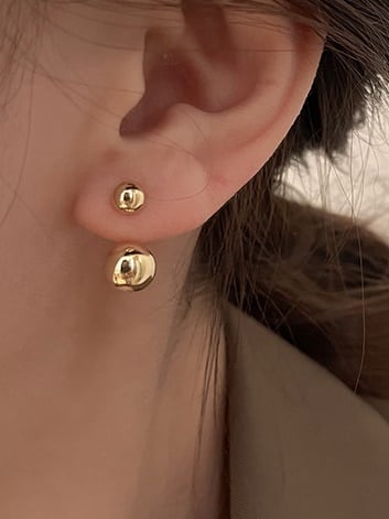 Metal ball pieces（メタルボールピアス）b-659 | konotoki