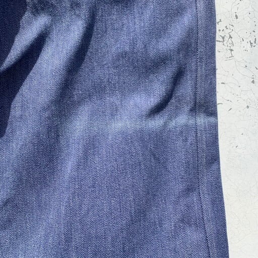 希少 60s 針刺しシンチ デニムパンツ ユーロワーク ヴィンテージ コットン 古着 50-60s 2本針 シンチバック ユーロ コットンサテン ワーク