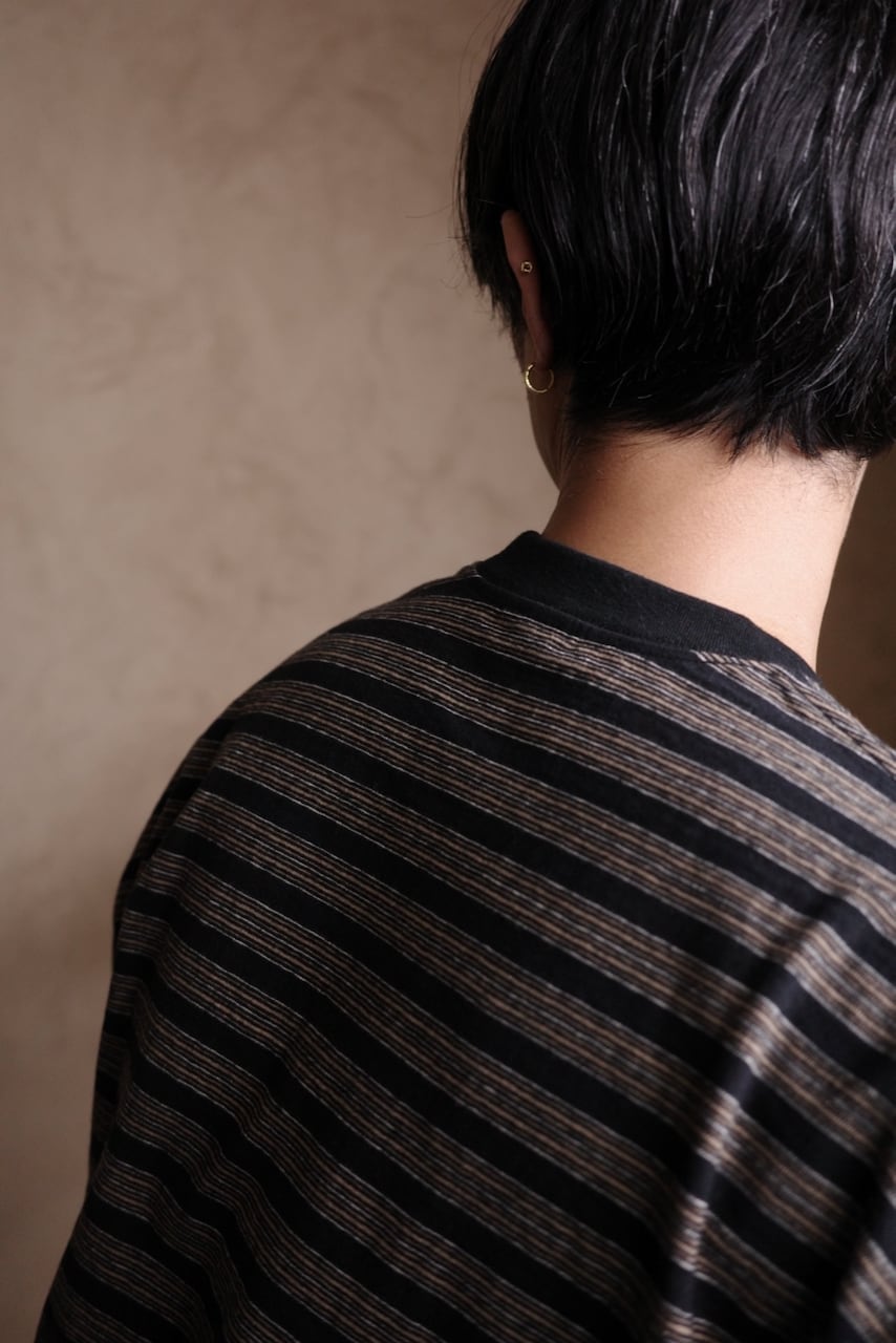 ENDS and MEANS / Horizontal Striped Tee | iremono