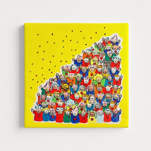 【1点限定】■「MINNA AWESOME原画 #MA221」縦 27.3 cm × 横27.3 cm  (S3号)【送料無料】