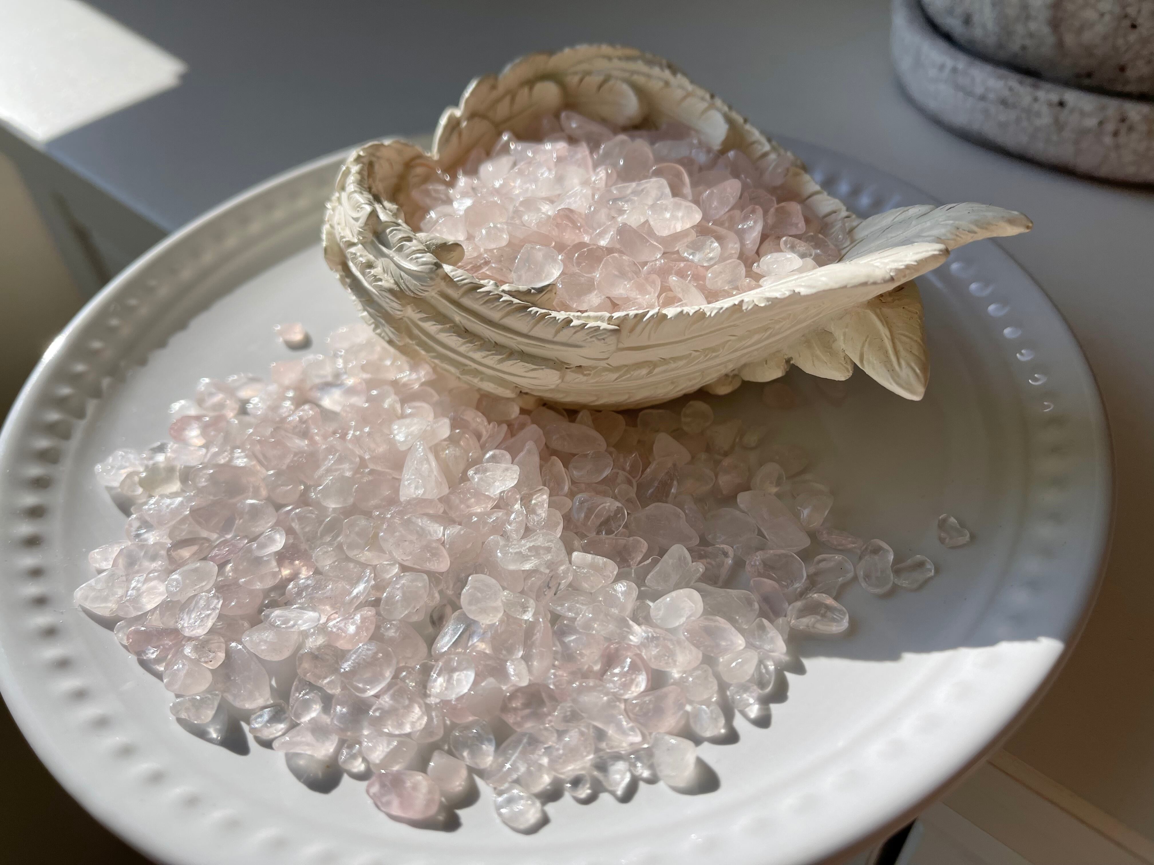 Rose quartz chips / ローズクォーツ細石　100g