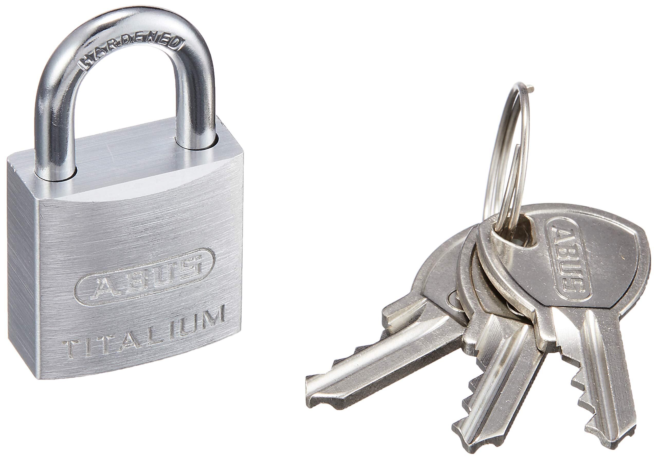【数量限り】アバス社 ABUS(アバス) 軽量シリンダー南京錠 タイタリウム バラ番 64TI-20KD