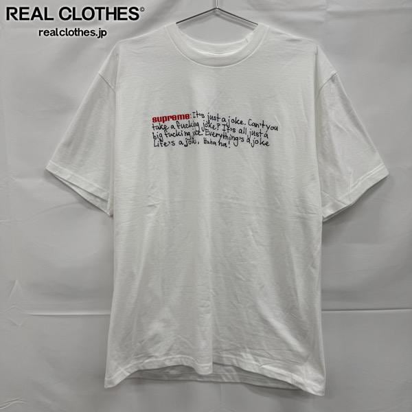 SUPREME/シュプリーム【25AW】Joke Tee/ジョーク 半袖Tシャツ/ホワイト
