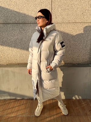 【THE NORTH FACE WHITE LABEL】ロングダウンジャケット[color:シルバー][size:Sサイズ]