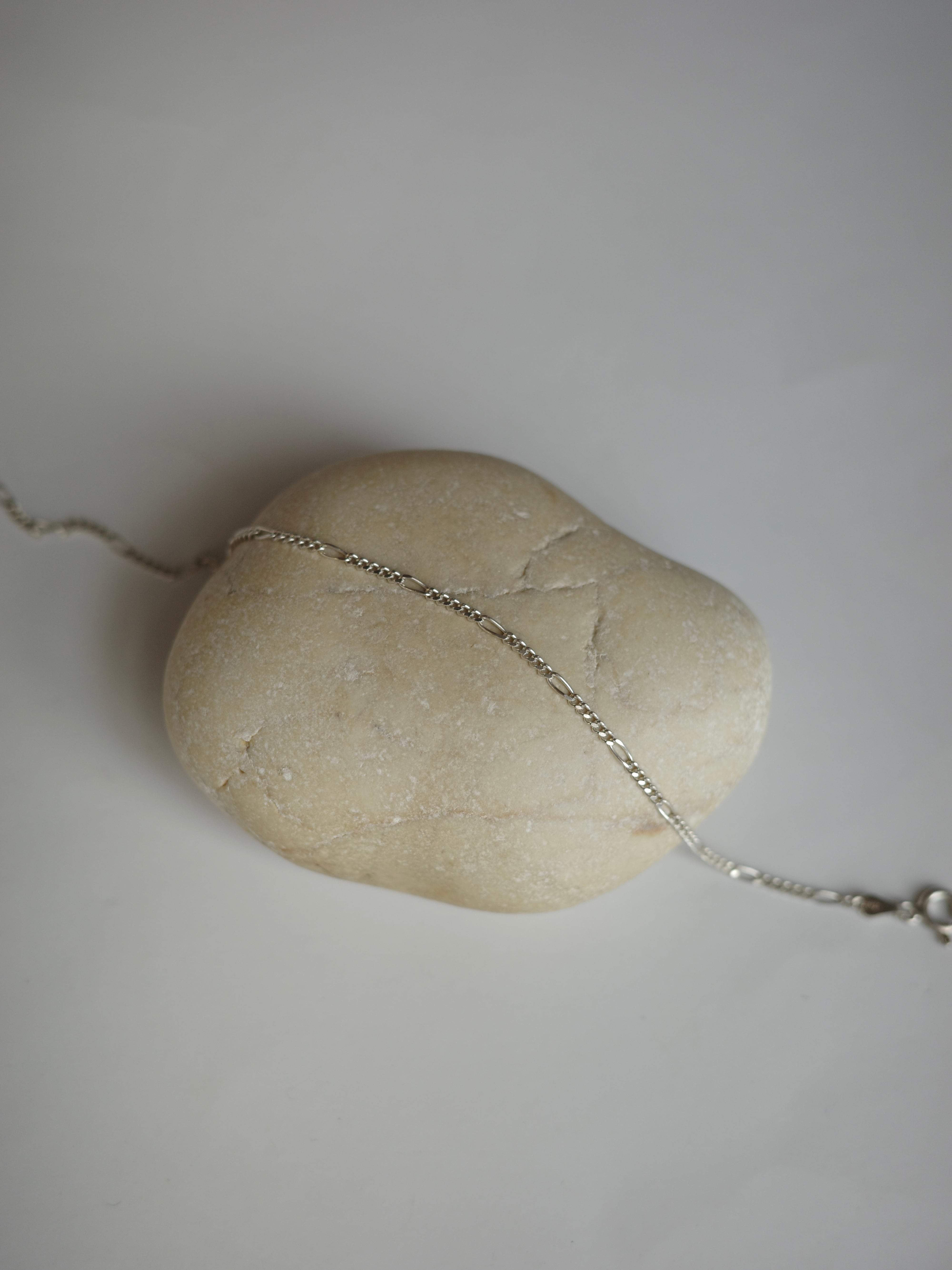 〈vintage silver925〉design tiny chain bracelet