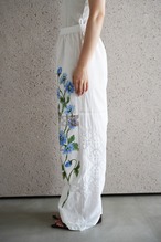 vintage lace pants blue chamomile