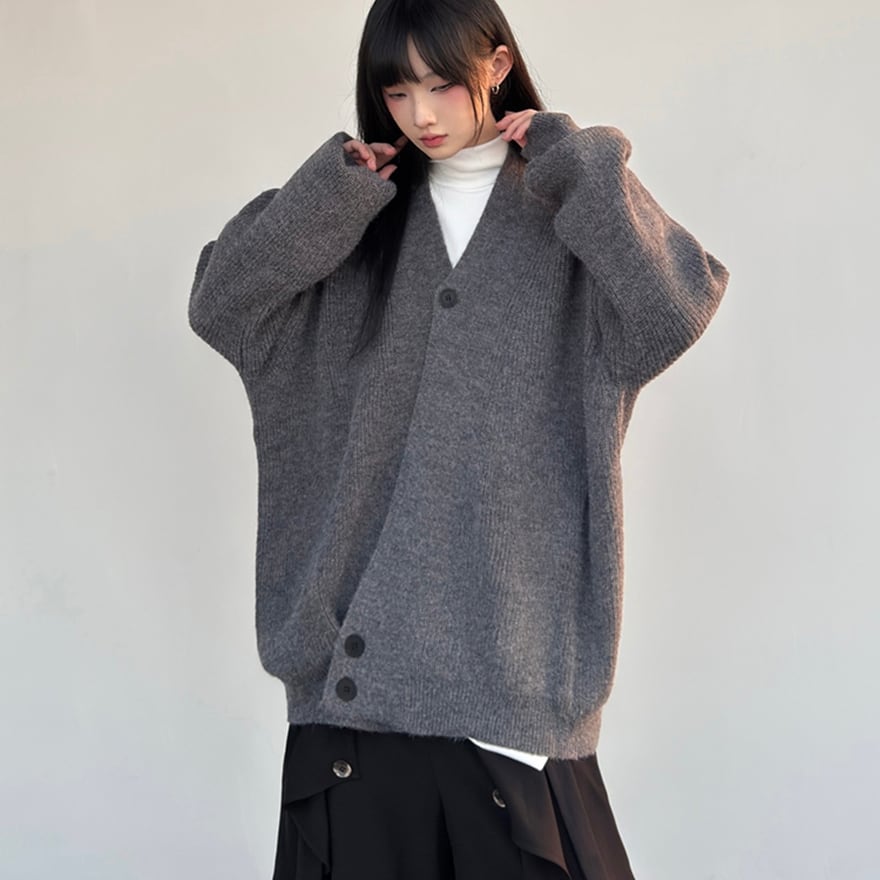 ニット カーディガン 秋冬 控えめ 普段着使い FG721シリーズ