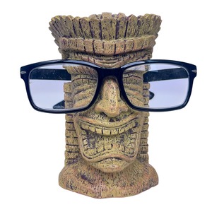 メガネスタンド　HAWAIIAN TIKI　ウッディ Glass Stand Tiki Woodie　ティキのメガネ置き