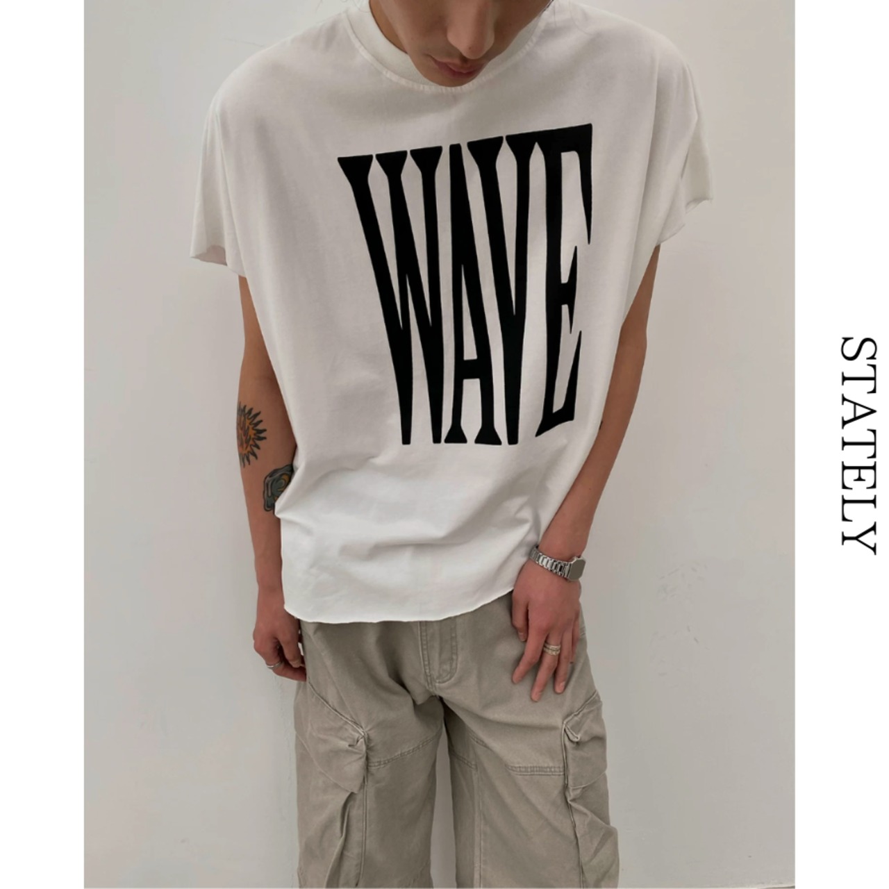 Wave Logo Tee/2color_T296・画像12