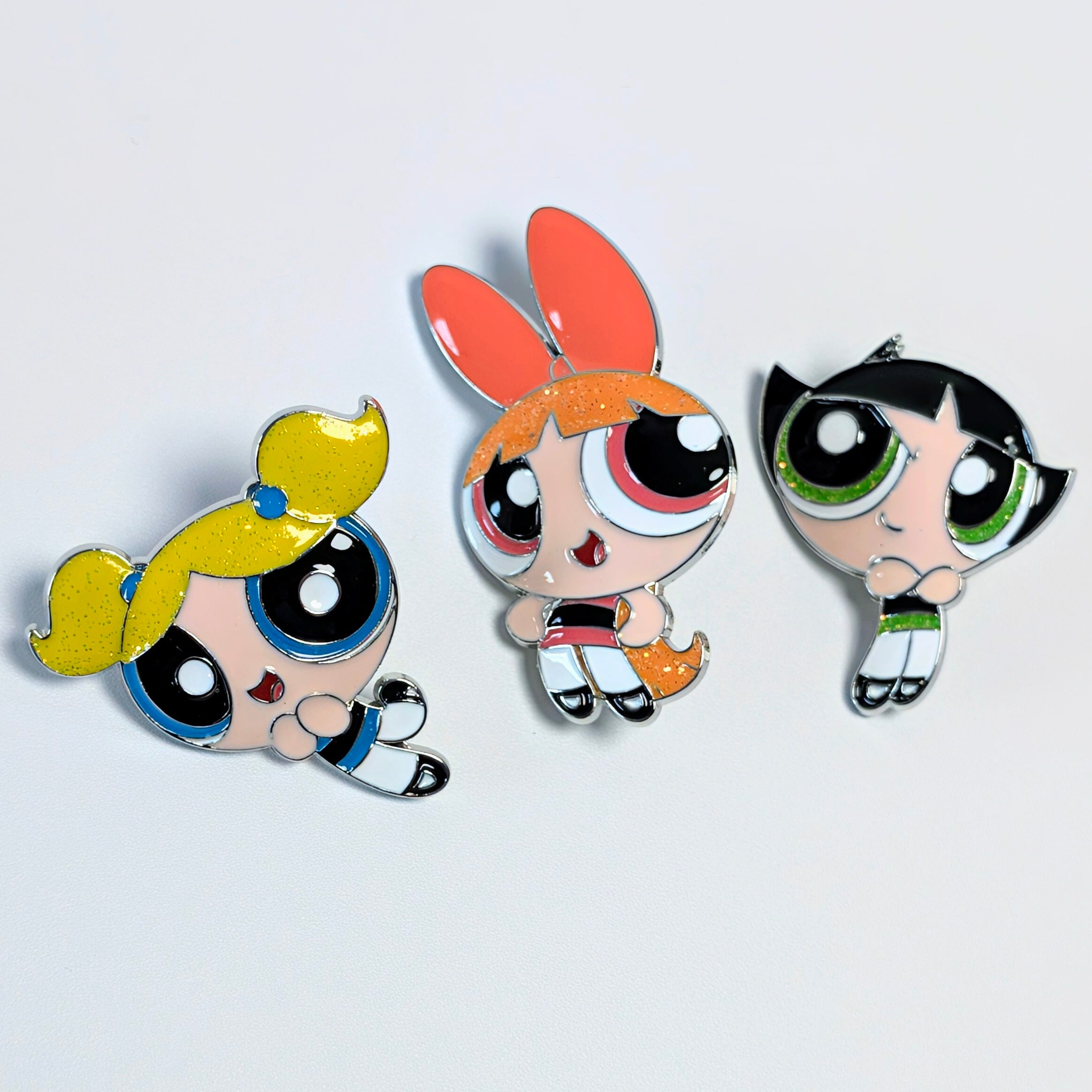 送料無料！★ピンズ PINS★ピンバッジ 【 The Powerpuff Girls ( パワーパフガールズ ) 】3Pセット / ピンズセット〚アメリカン雑貨 アメトイ〛