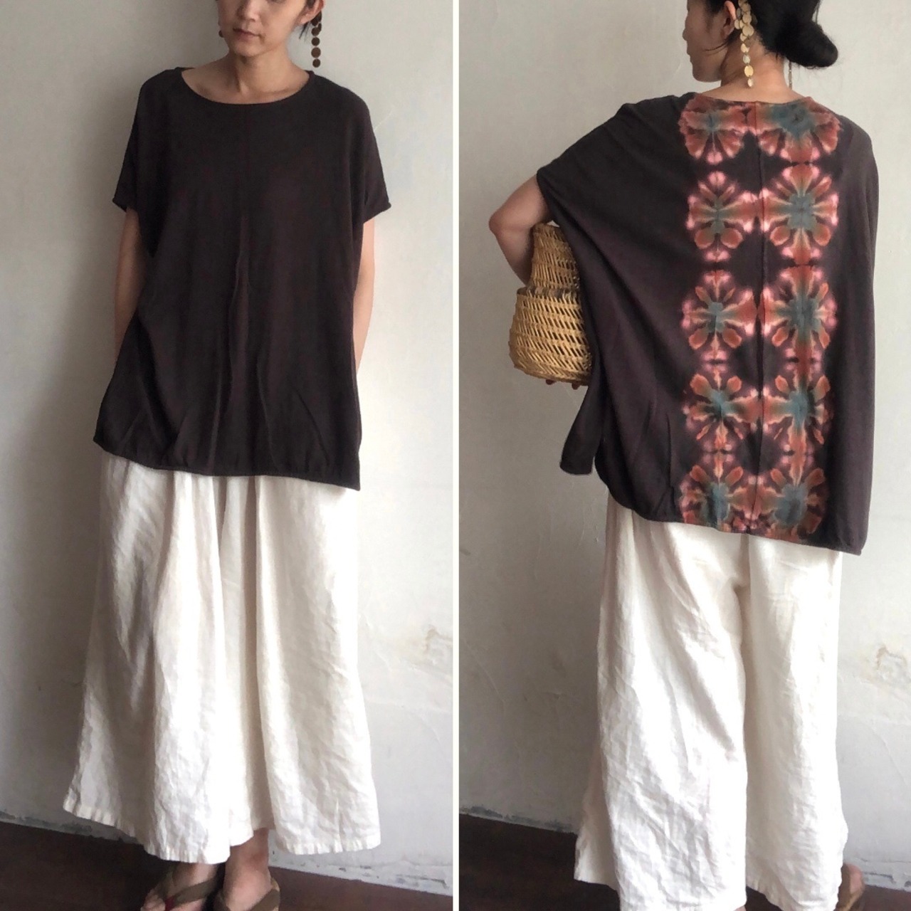 A HOPE HEMP | バンブー天竺《ヘンプ × コットン×バンブー》 Bamboo Knit Tee タイダイ 5色