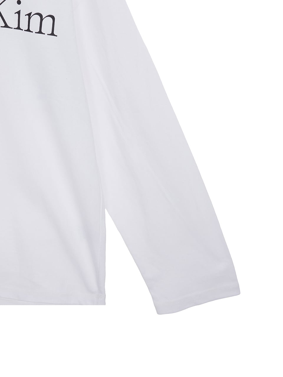 Matin Kim] MATIN TYPO LONG SLEEVE TOP IN WHITE 正規品 韓国ブランド