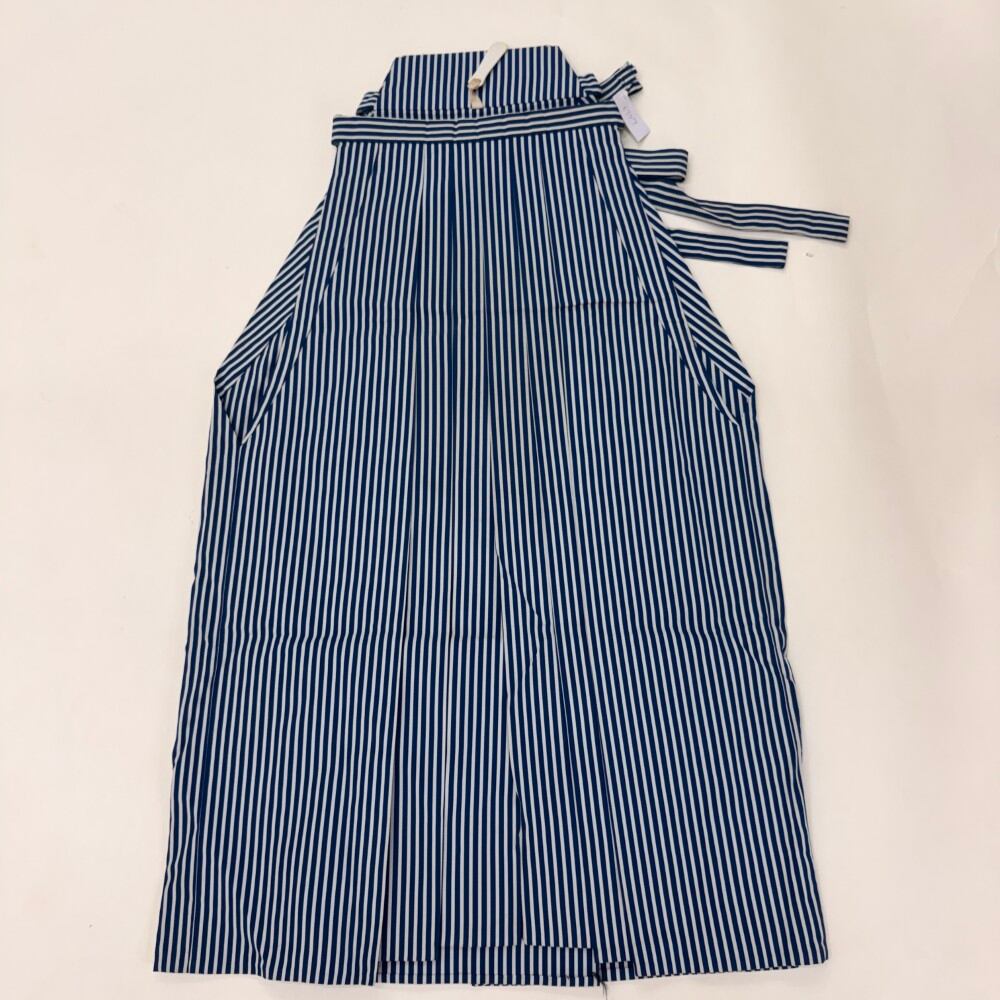 袴 行灯袴 男袴 紐下丈82cm S size 男性用袴 成人式袴 紺 グレー 中古 6707