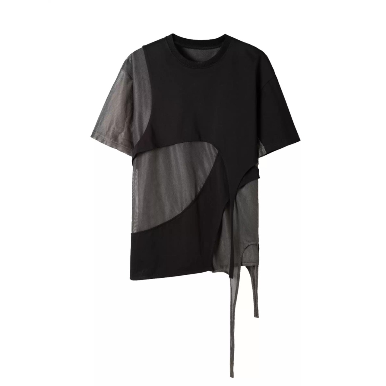 Irregular Patchwork Cut-Out Design Top(ME460)