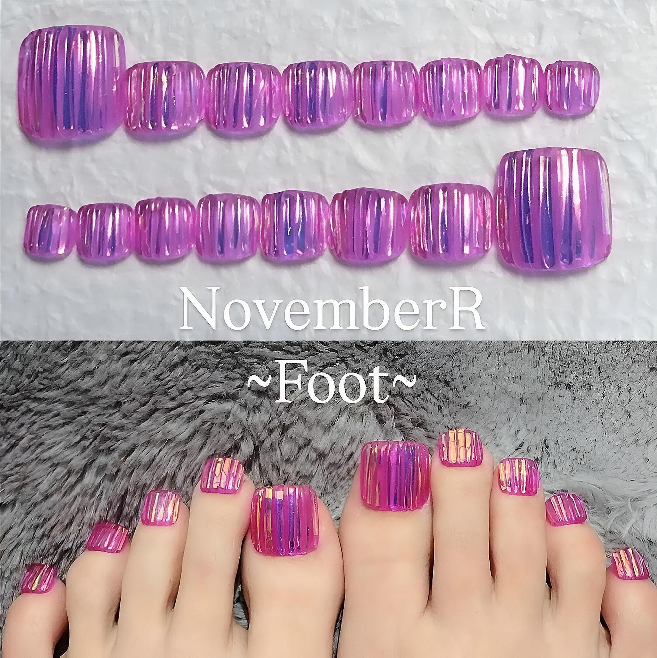 FA253⭐バカラフットネイルチップ | NovemberR 〰️ネイルチップ販売〰️