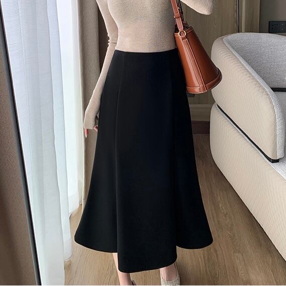 ハイウエストスリム フィッシュテールスカート YH8778