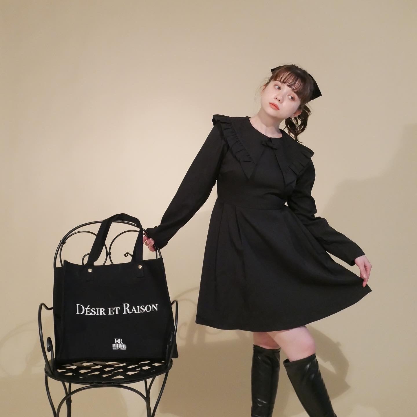 desir et raison ワンピース original frill collar onepiece (2color) | Désir et Raison