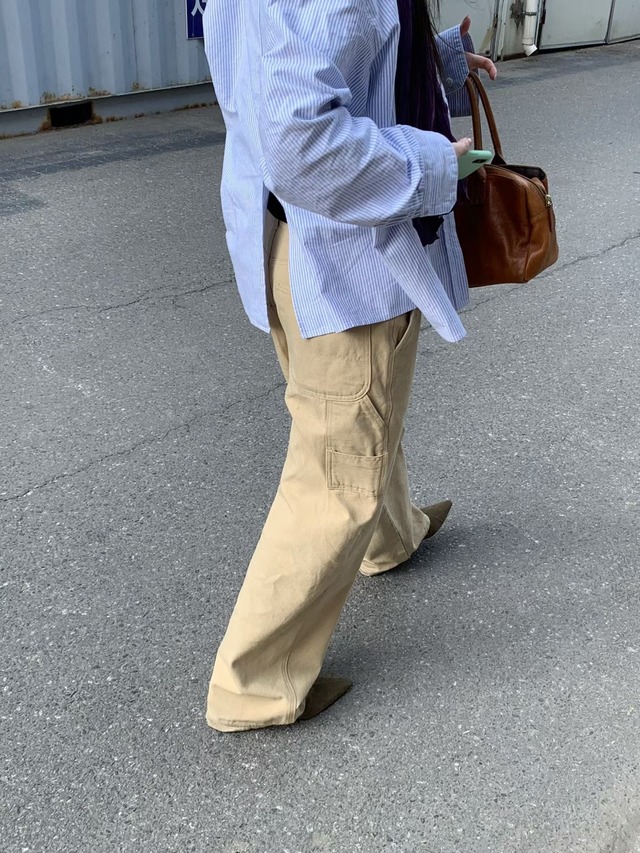 (予約) HAUS / Washing stripe oxford shirts 2color