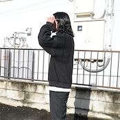 YASHIKI(ヤシキ)着回し抜群ハーフジップニット、普通に良いスラックスstyle