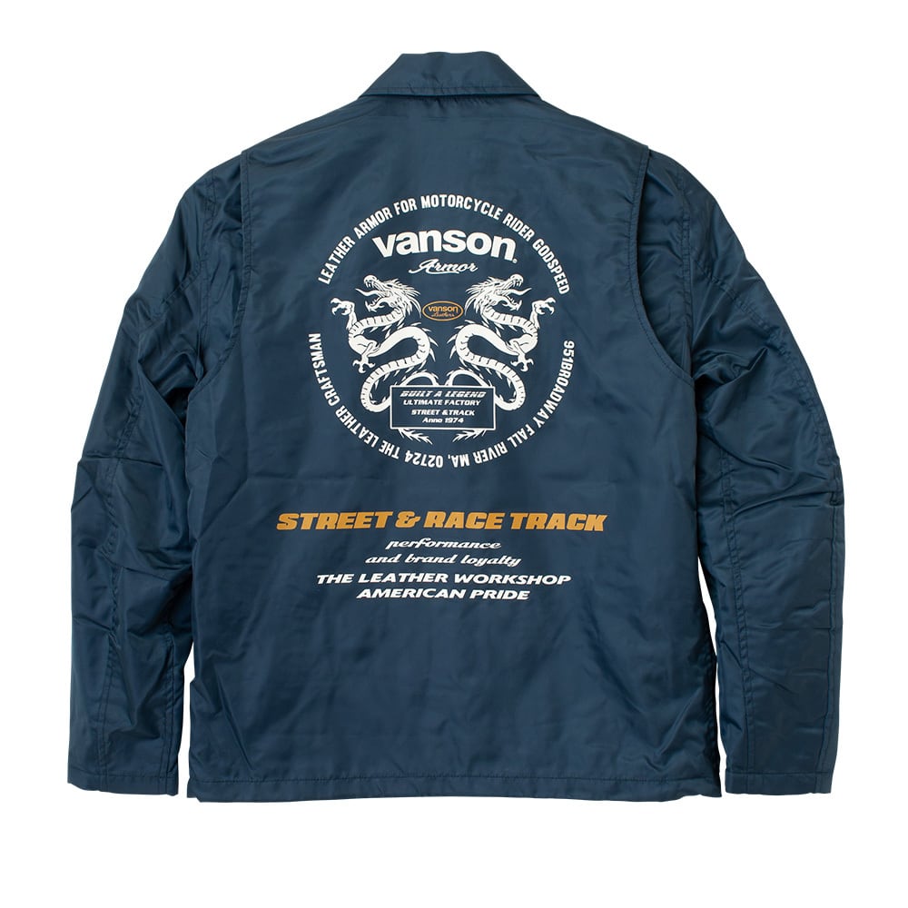 特価 VANSON SVS2605S バンソン コーチジャケット ナイロン 龍 SVS2605S コーチジャケット | vansonleathers
