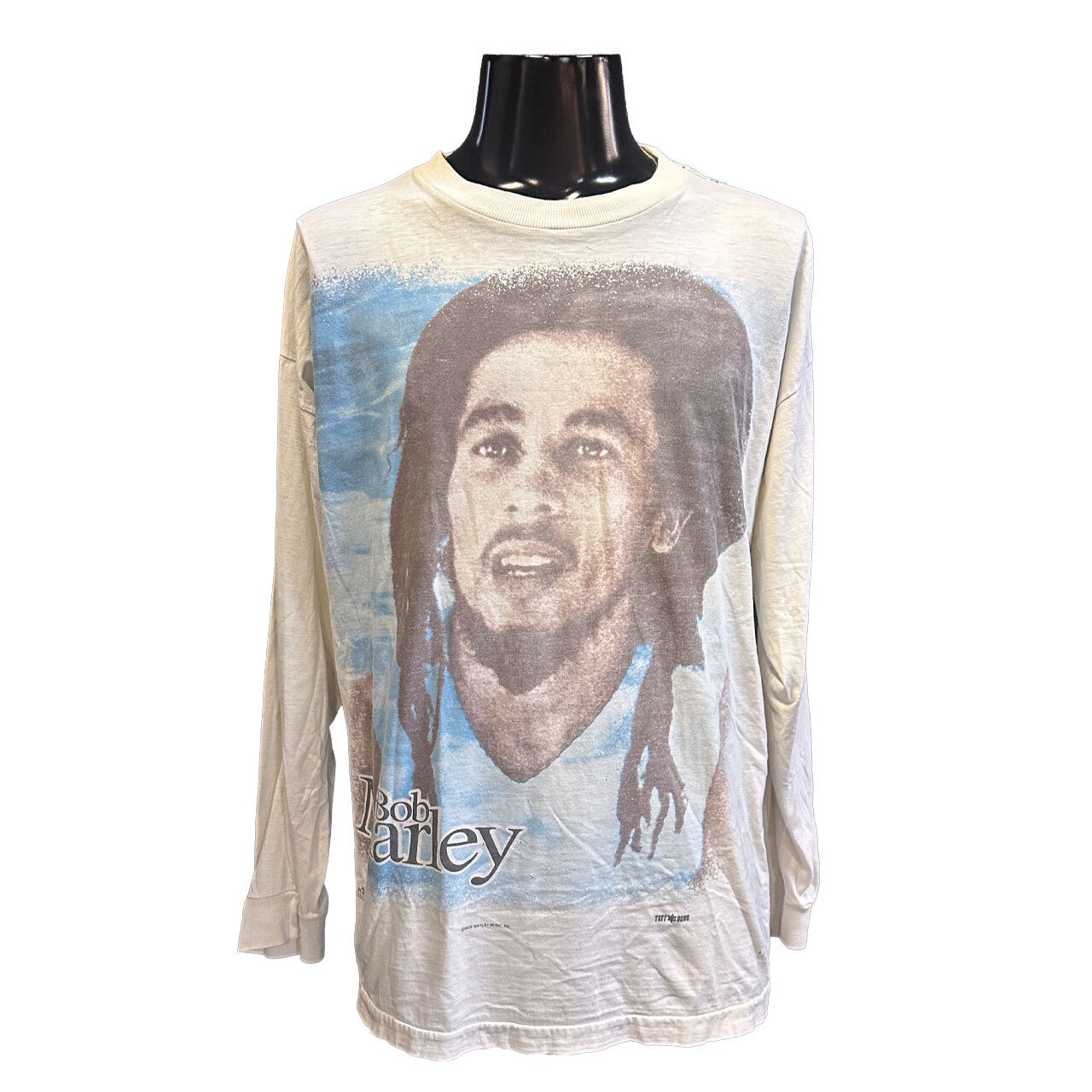 【BOB MARLEY】ボブマーリー 両面プリント Vintage ロングTシャツ XL相当