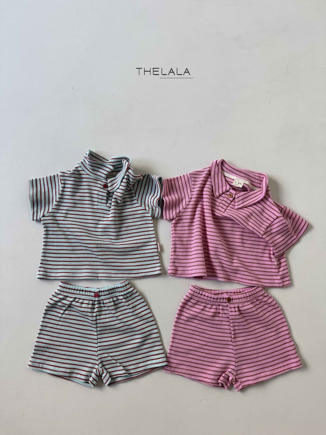 【取寄】thelala|wow set|ワオ上下セット|XS-XL|kids|26 summer 2nd