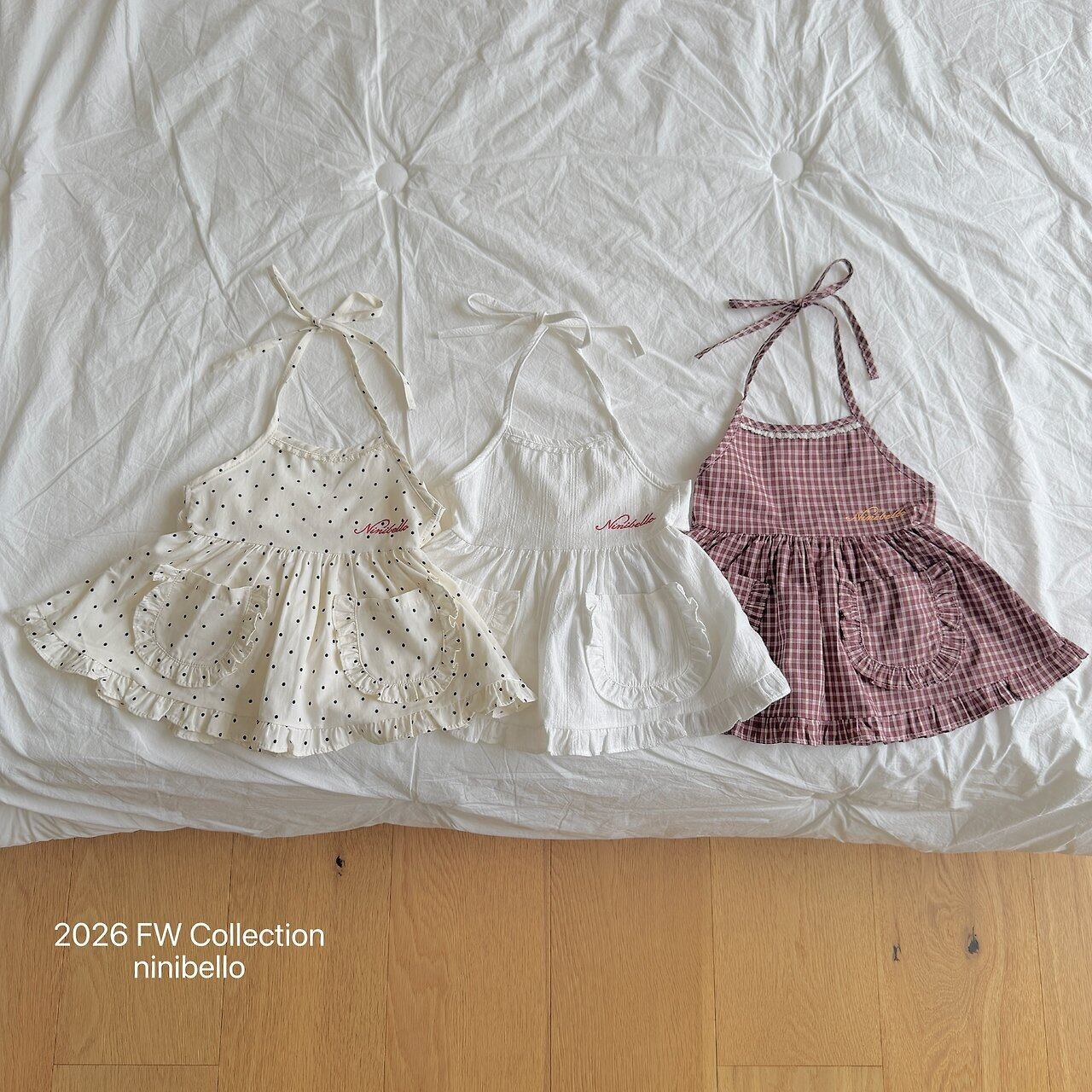 【予約】Hazel Apron Dress/ ninibello