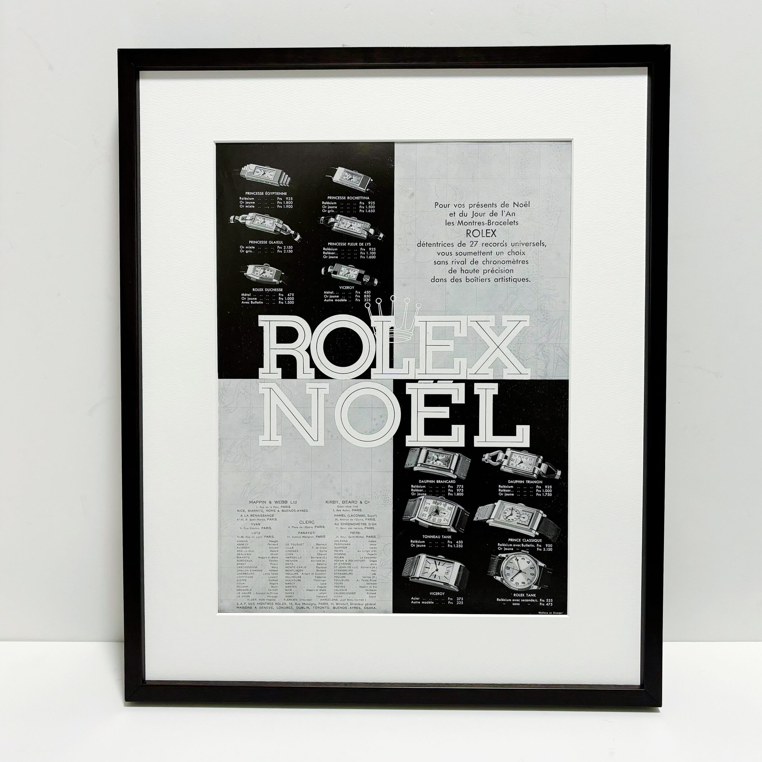1935 広告＞Rolex ロレックス ポスター ヴィンテージ アートポスター