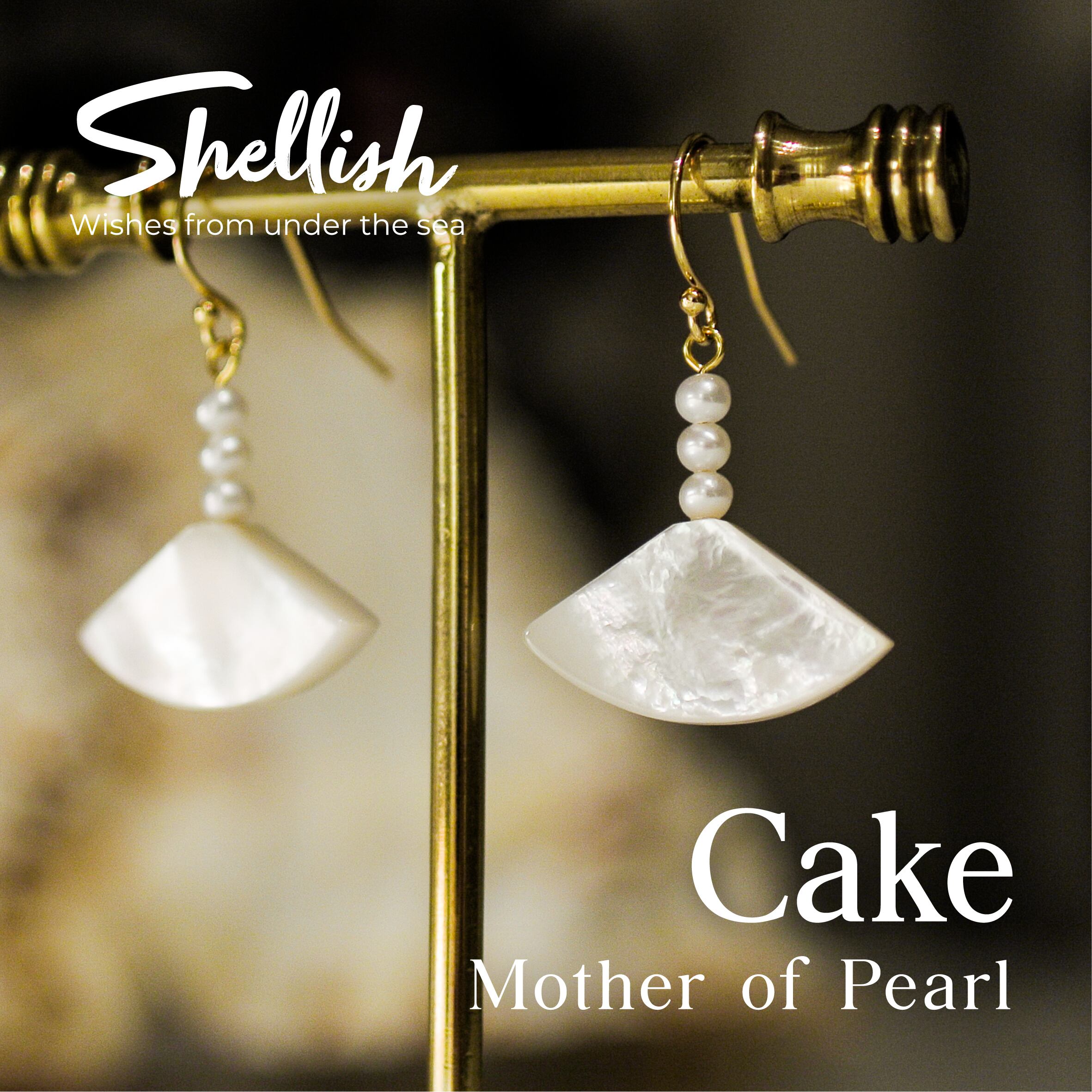 Cake K14 GF（ピアス） マザーオブパール Mother of Pearl MOP | Pay ID