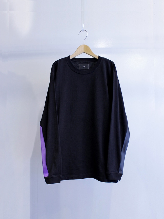 Garage.U.W BLADE LINE L/S TEE BLACK PURPLE