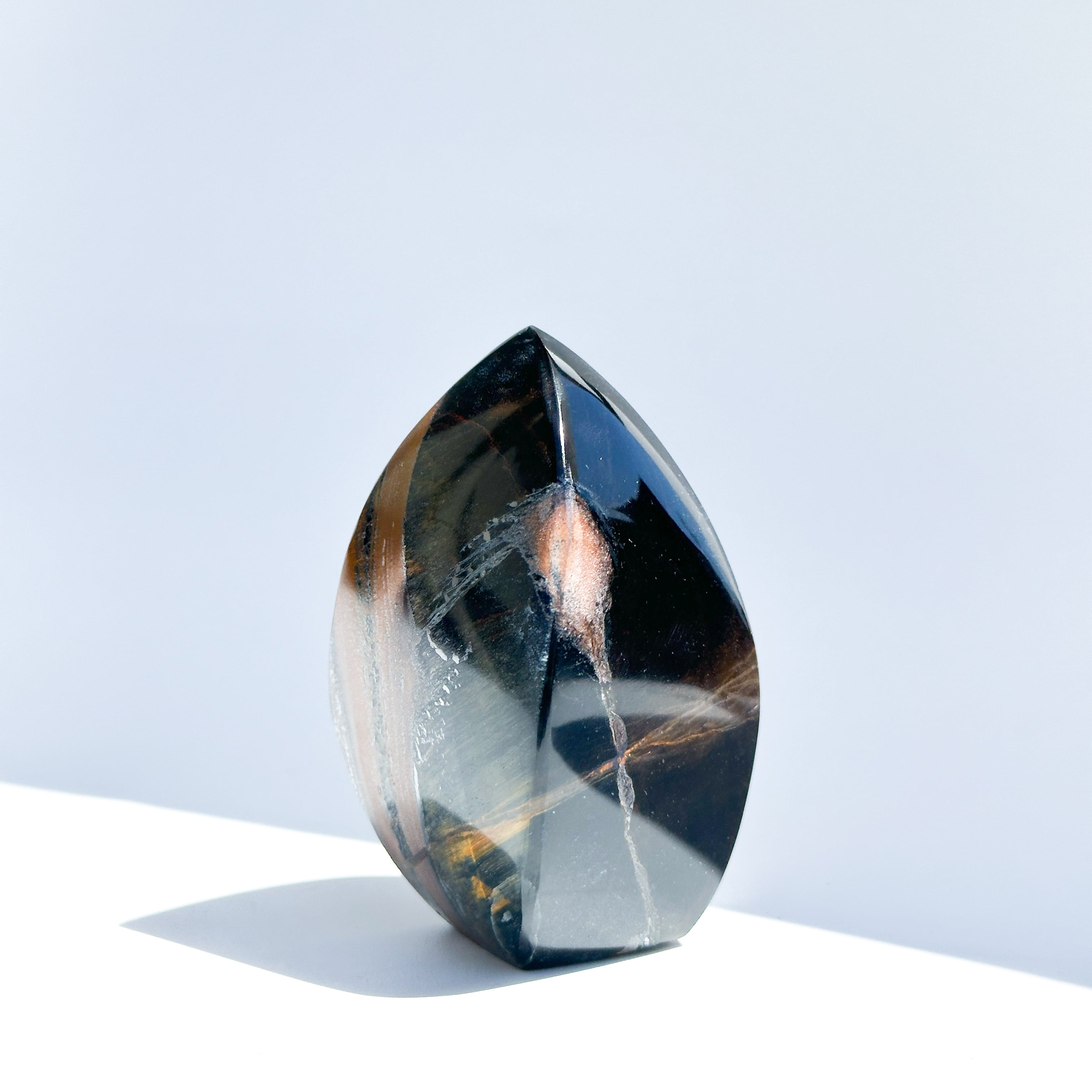 ブルータイガーアイ フレイム 03◇ Blue Tiger's eye ◇天然石・鉱物