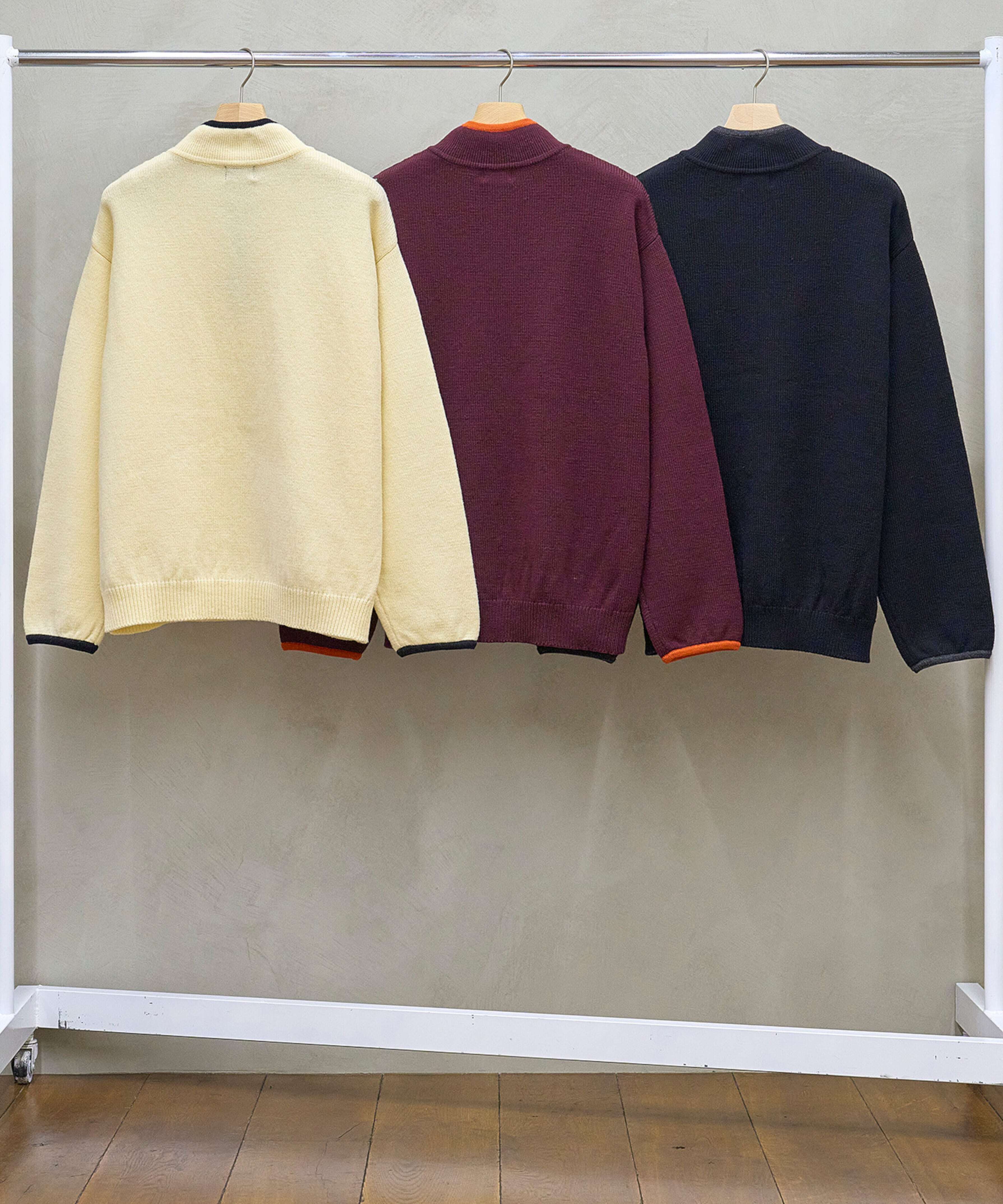 UNUSED / US2517 5G WOOL PULLOVER KNIT (BURGUNDY) | AfterSchool