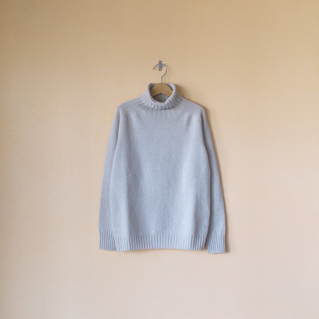 ARMEN アーメン polo neck saddle shoulder PO ラムウールポロネック ...