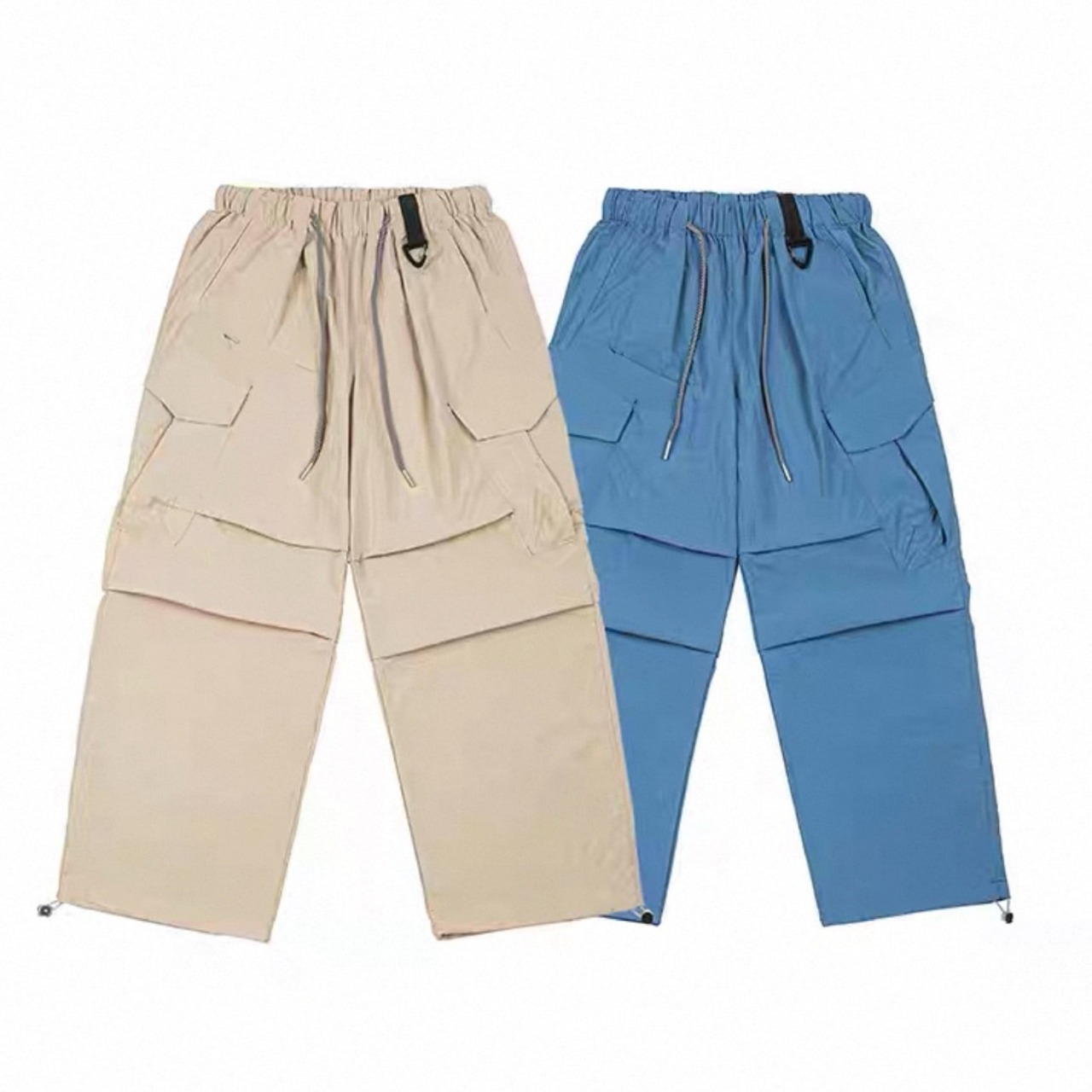 Wide cargo parachute pants 1409 - 9