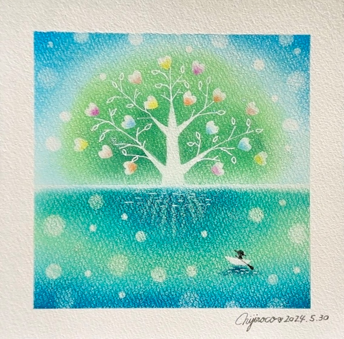 パステルアート 君だけのBIG THEE | nijiroco art gallery 