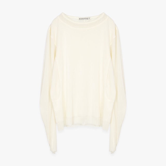 NVRFRGT 26SS DOUBLE LAYERED LONG SLEEVE T-SHIRT (WHITE)
